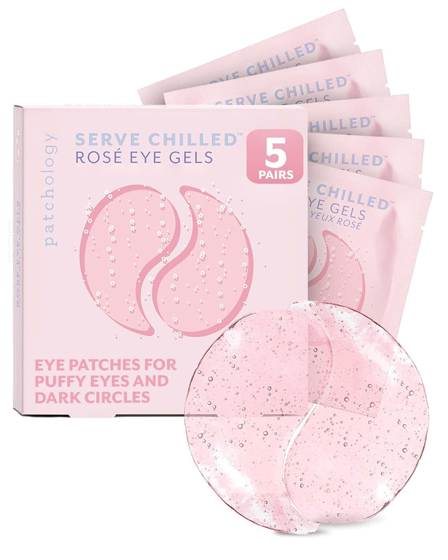 Serve Chilled Rosé Under Eye Patches – Hydrate, Reduce Dark Circles & Puffiness