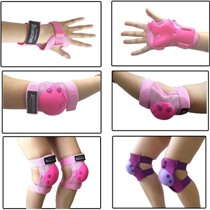 Kids Youth Protective Gear Set, Knee Elbow Pads & Wrist Guards Ages 3-15