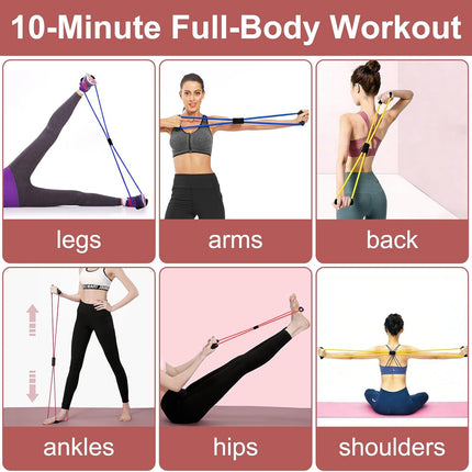 3-Pack Figure 8 Resistance Bands – Foam Handles for Full Body Workouts