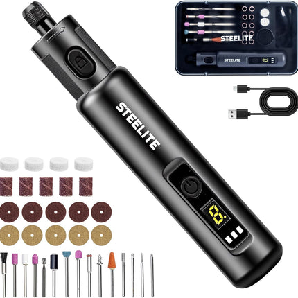 Mini Cordless Rotary Tool 6 Speed with 50 Accessories USB Charging Kit