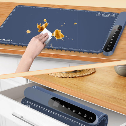 Electric Silicone Food Warming Mat 15"x23.6" with App & 8H Timer