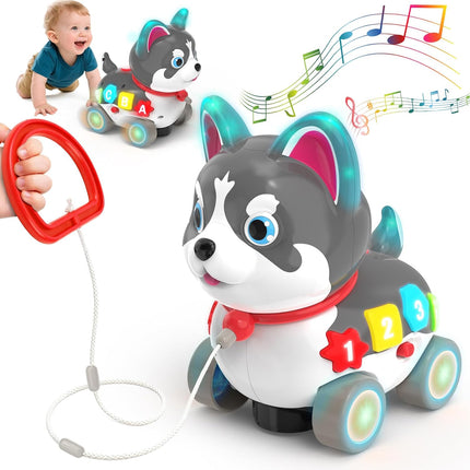 Baby Musical Puppy Toy – Walking, Crawling & Educational Toy for 6–18 Months