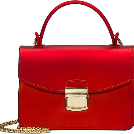 Clutch Purse for Women Jelly Small Crossbody Formal Evening Top Handle Mini Tote