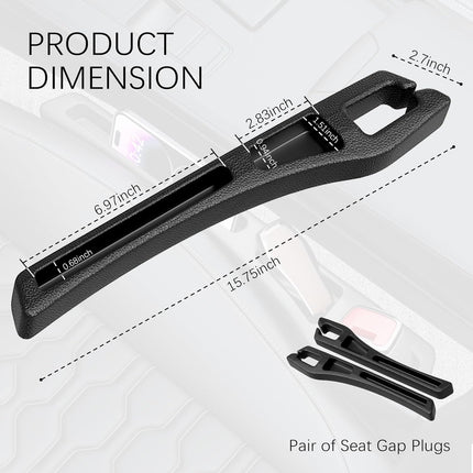2PCS Car Seat Gap Filler Organizer – 2-in-1 Multifunctional Storage for Phones & Keys
