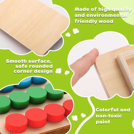 Color Matching Puzzle Toy – Montessori Brain Teaser for Kids 3-7