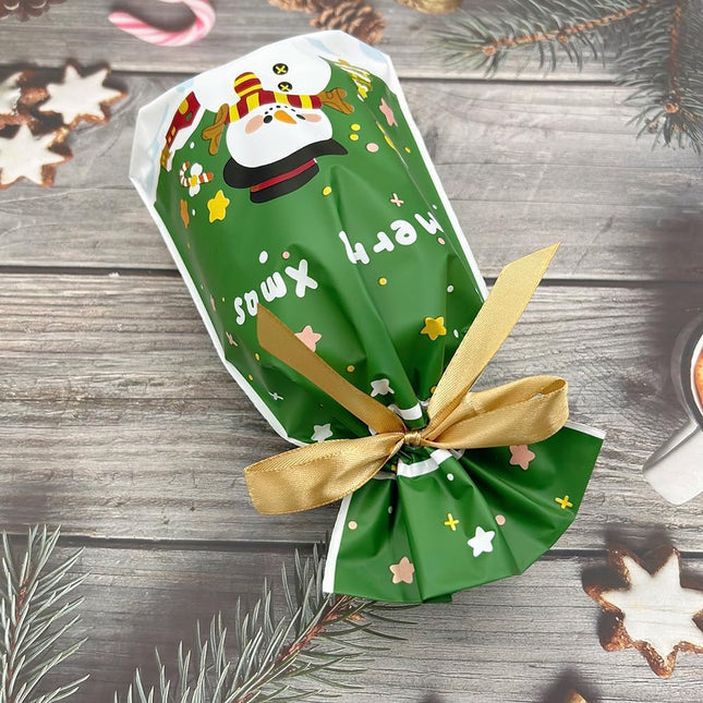 24PCS Christmas Treat Bags – Santa Gift Candy Party Favor Wrapping Bags