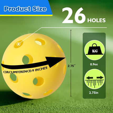 Practice Plastic Baseballs Hollow Airflow Training Balls for Batting Pitching