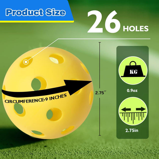 Practice Plastic Baseballs Hollow Airflow Training Balls for Batting Pitching