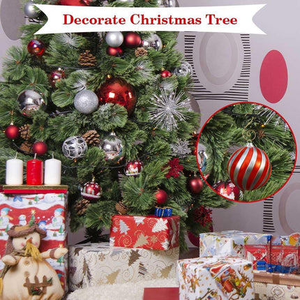100pcs Gold Ornament Hooks – Metal Christmas Hangers for Tree Balls & Decorations