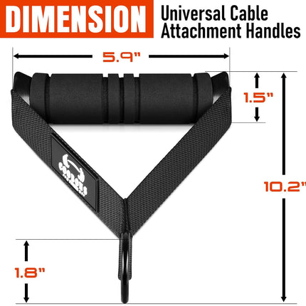 Gym Cable Handles for Resistance Bands – Heavy Duty Workout Accessories