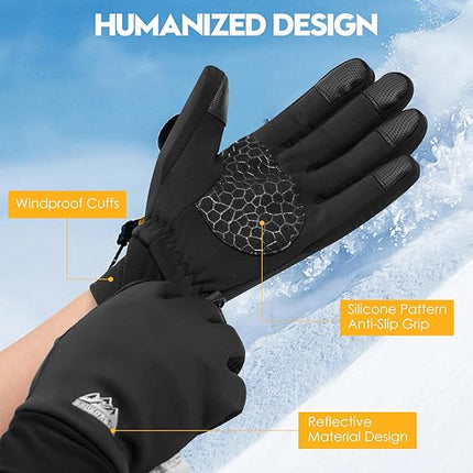 Winter Gloves for Men & Women – 3M Thermal, Touchscreen, Anti-Slip