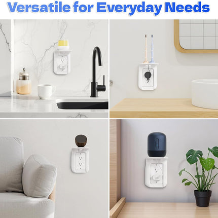 Outlet Shelf Wall Bathroom Shelf – Smart Home Décor for Google Home & Echo