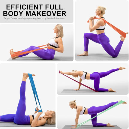 Professional Long Non-Latex Resistance Bands for Yoga, Pilates and Rehab