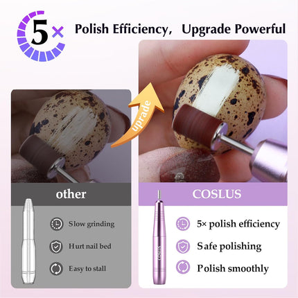 Professional C40 Nail Drill Machine with Bits & Sanding Bands for Nail Care