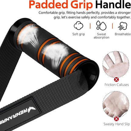 Gym Exercise Handles – Replacement Attachments for Cable Machines & Bands