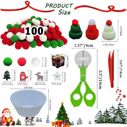 176PCS Christmas Sensory Bin Filler – Fine Motor Toys for Counting, Sorting & Winter Sensory Play