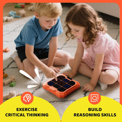 6-in-1 Electronic Tic Tac Toe Game – Portable Learning Toy for Kids & Adults