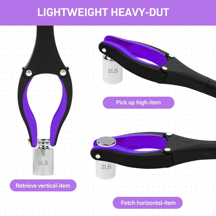 Long Reach Grabber Tool with Magnet Swivel Head for Seniors Mobility Aid