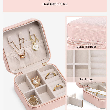 Mini Jewelry Organizer Travel Case for Women Teen Girls Bridesmaid Gift