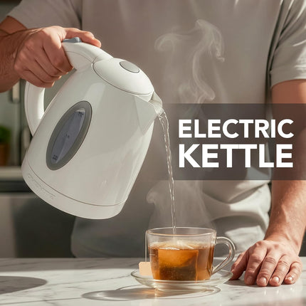 1.7L Fast Boiling Electric Kettle with Water Gauge and Removable Filter