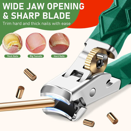 2025 Holiday Nail Clippers – Heavy Duty Wide Jaw Clippers for Tough Nails