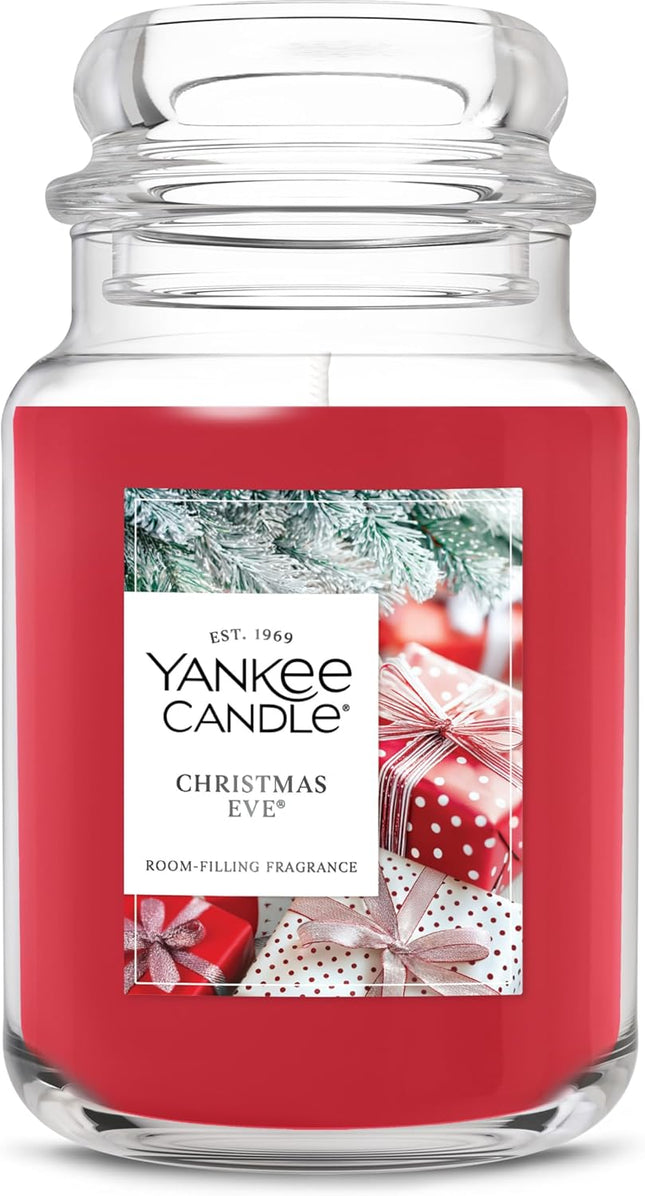 Christmas Candle 22oz – Scented Jar with 150hr Burn Time, Great Gift Idea