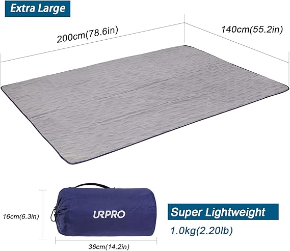 Extra Large Waterproof Fleece Blanket – Portable Outdoor Blanket with Bag