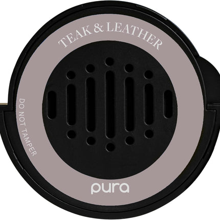 Teak & Leather Car Scent Refill – Long-Lasting Fragrance for Pura Diffuser, 30 Days