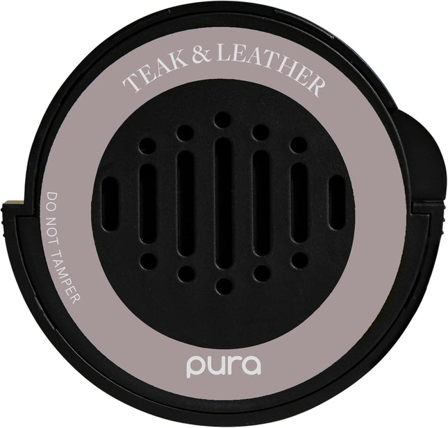 Teak & Leather Car Scent Refill – Long-Lasting Fragrance for Pura Diffuser, 30 Days