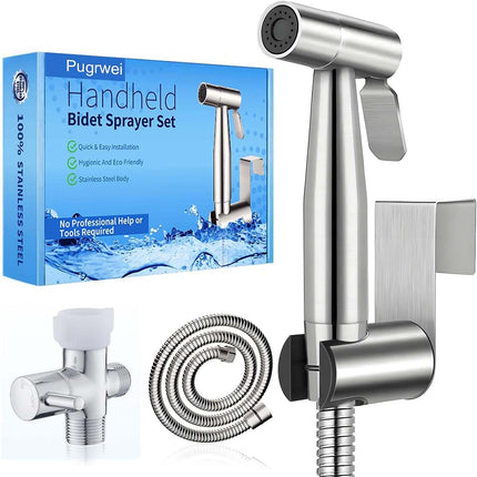 Handheld Bidet Sprayer for Toilet Stainless Steel Bathroom Sprayer Set