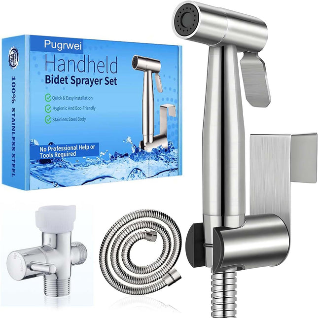 Handheld Bidet Sprayer for Toilet Stainless Steel Bathroom Sprayer Set