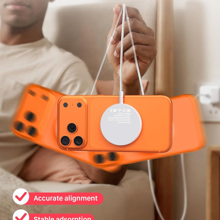 Magnetic Wireless Magsafe Charger, Dual Port Charging Pad for iPhone & AirPods