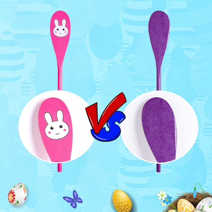6-Player Easter Egg & Spoon Race Game – Kids Party Favor & Lawn Game Set