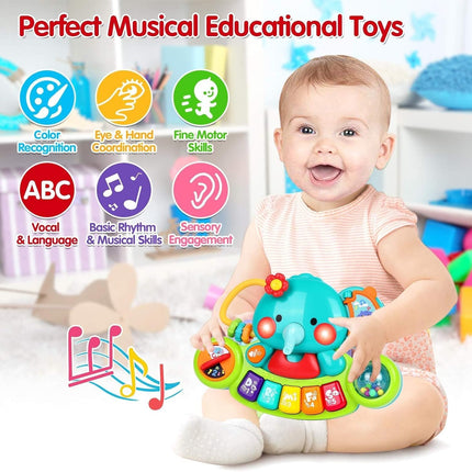 Baby Piano Toy for 6–18 Months – Light-Up Music & Educational Keyboard
