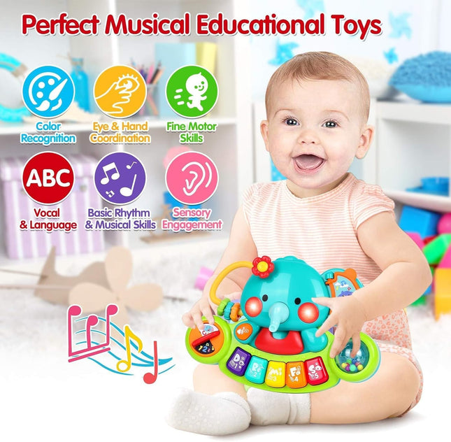 Baby Piano Toy for 6–18 Months – Light-Up Music & Educational Keyboard