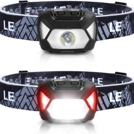 2 Pack LED Headlamp Super Bright with 6 Lighting Modes Waterproof Design