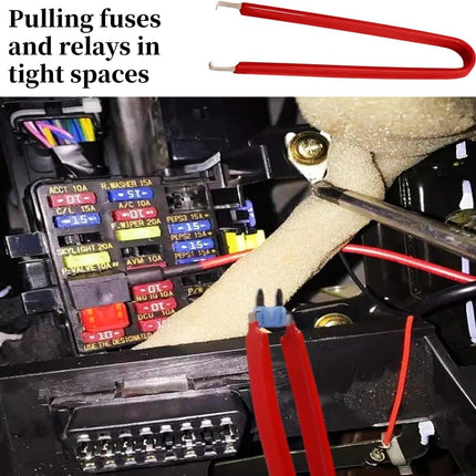 4-Pack Relay & Fuse Puller Pliers – Automotive Fuse & Battery Terminal Remover Tool