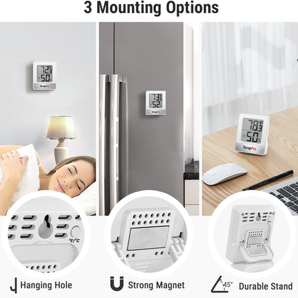 Mini Digital Hygrometer – TP49 Indoor Thermometer & Humidity Monitor