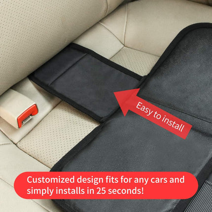 Car Seat Protector – Durable, Waterproof, Thick Padding, Leather Reinforced Corners