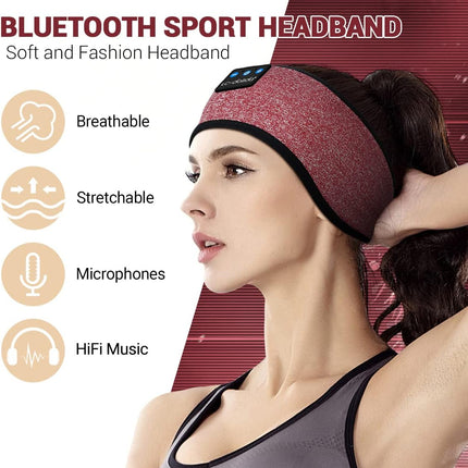 Sleep Headphones Bluetooth – Wireless Headband with HD Stereo Speakers