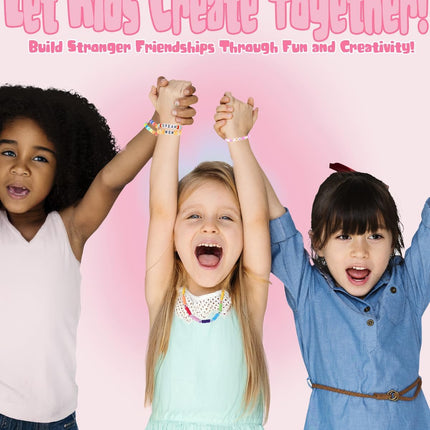 Clay Beads Bracelet Kit for Girls – 18 Colors DIY Friendship Bracelet Set