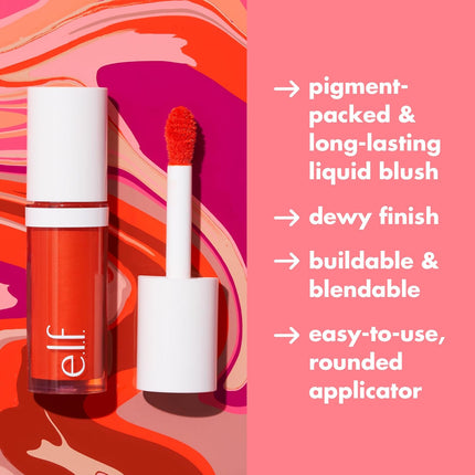 Camo Liquid Blush Cheeky Lychee Long Lasting Dewy Finish Vegan Makeup