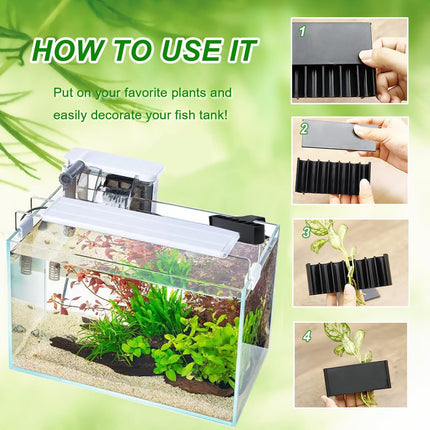 2PC Aquarium Plant Holder Cups with 7 Holes, Hanging Fish Tank Pothos Root Planters