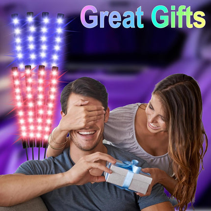 Car Interior LED Lights Strip, App & Remote Control Ambient Lighting Music Sync