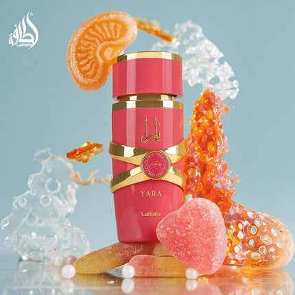 Lattafa Yara Candy Eau de Parfum 100ml Fruity Vanilla Amber Perfume for Women