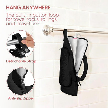 Heat Resistant Hair Tool Organizer Bag for Curling Iron & Straightener