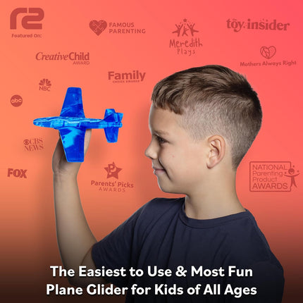 Foam Airplane Toy for Kids – Easy Throw Glider, Easter Gift for Ages 4-9+