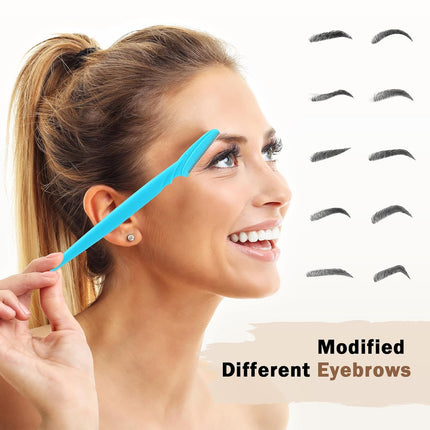 21 PCS Eyebrow Razor Set – Dermaplane Facial Hair Remover for Women & Men