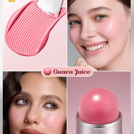 Buttery Bliss Blush Stick Cream Blush, Guava Juice, Blendable Makeup for Cheeks