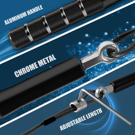 Adjustable Wastou Jump Rope for Men, Women, Kids Workout & Cardio Training